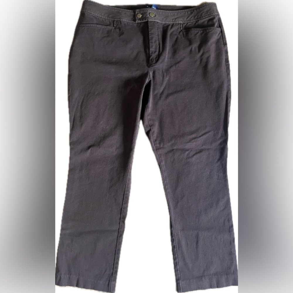 Chaps Brown Straight Leg Pants. Excellent condition. Size 16P